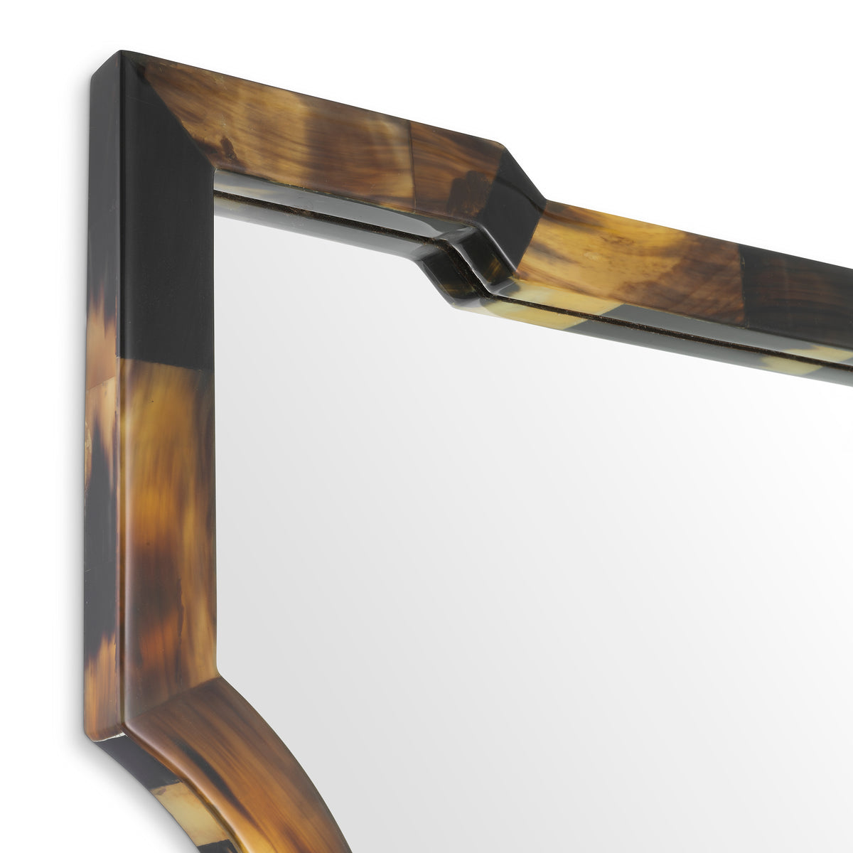 Mirror Scalamanca natural horn by Eichholtz