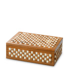 Box Cavendish S white brown beads by Eichholtz