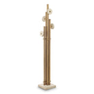 Coatrack Amadora vintage brass finish travertine by Eichholtz