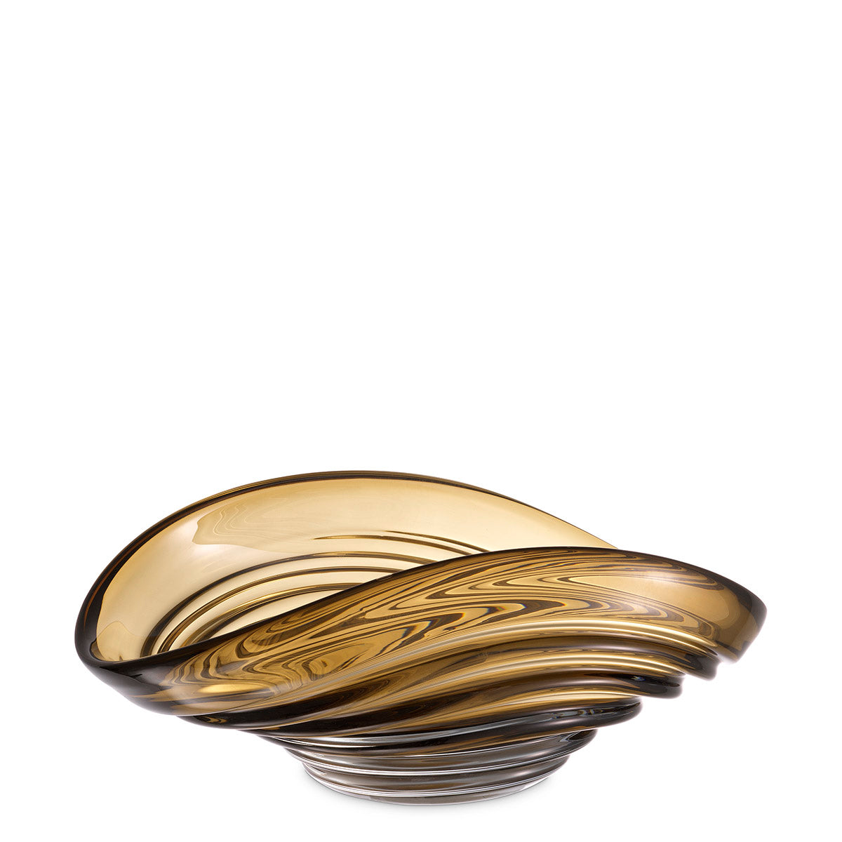 Bowl Pheadra S brown glass by Eichholtz