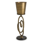 Wine Cooler Corwyn on stand antique brass finish by Eichholtz