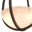 Chandelier Scapa bronze highlight finish alabaster by Eichholtz