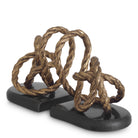 Bookend Corwyn antique brass finish set of 2 by Eichholtz