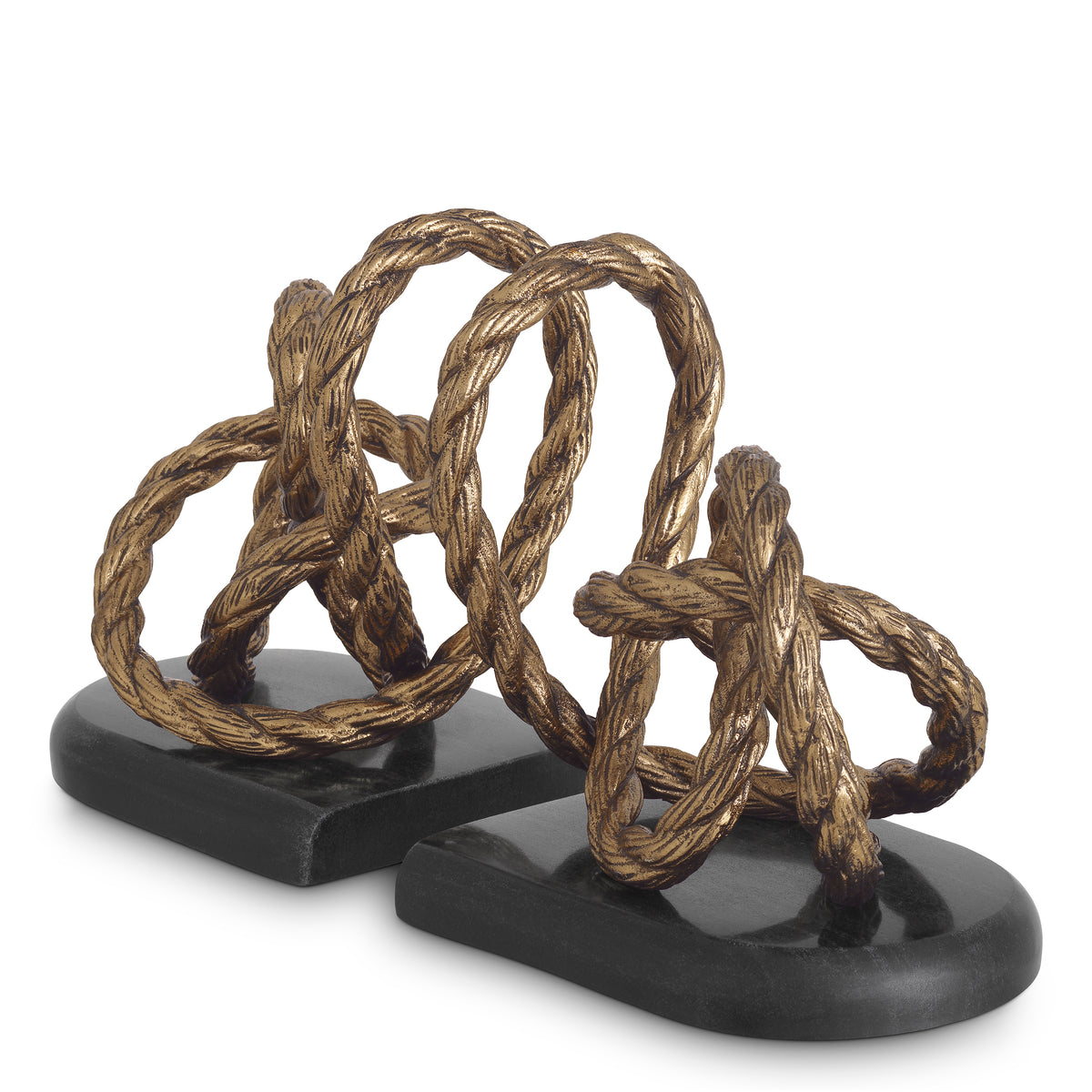 Bookend Corwyn antique brass finish set of 2 by Eichholtz