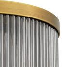 CDJ Wall Lamp Andromeda antique brass finish smoke glass by Eichholtz