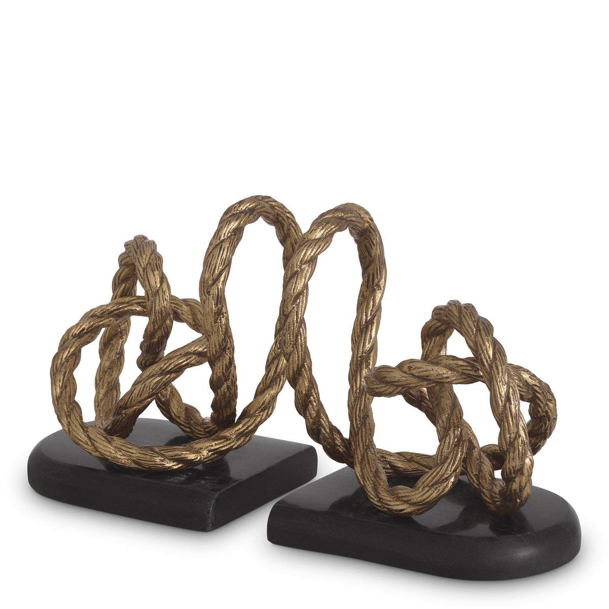 Bookend Corwyn antique brass finish set of 2 by Eichholtz