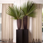 Vase Isandro L stone finish glass by Eichholtz
