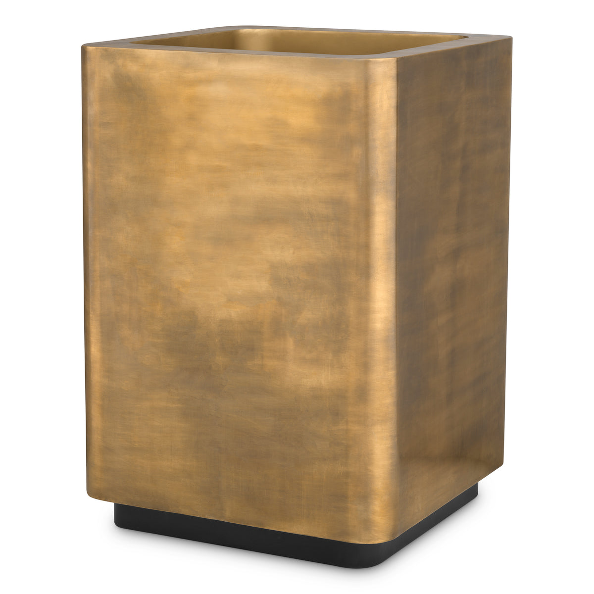 Planter Jasper square high vintage brass finish 70 x 70 x H. 100 cm by Eichholtz