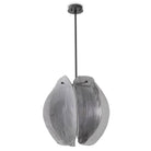 Chandelier Hibis S bronze finish smoke glass by Eichholtz