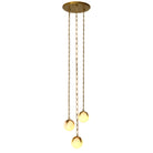 CDJ Chandelier Alesa S antique brass finish alabaster by Eichholtz