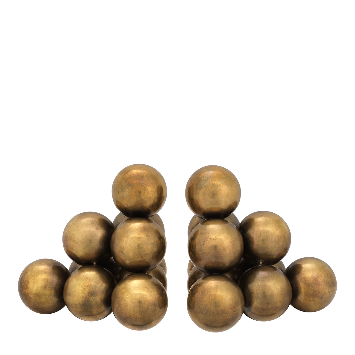 Bookend Carioca vintage brass finish set of 2 by Eichholtz