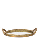 Tray Salvi Round vintage brass finish by Eichholtz