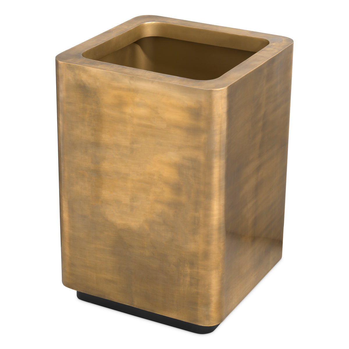 Planter Jasper square high vintage brass finish 70 x 70 x H. 100 cm by Eichholtz