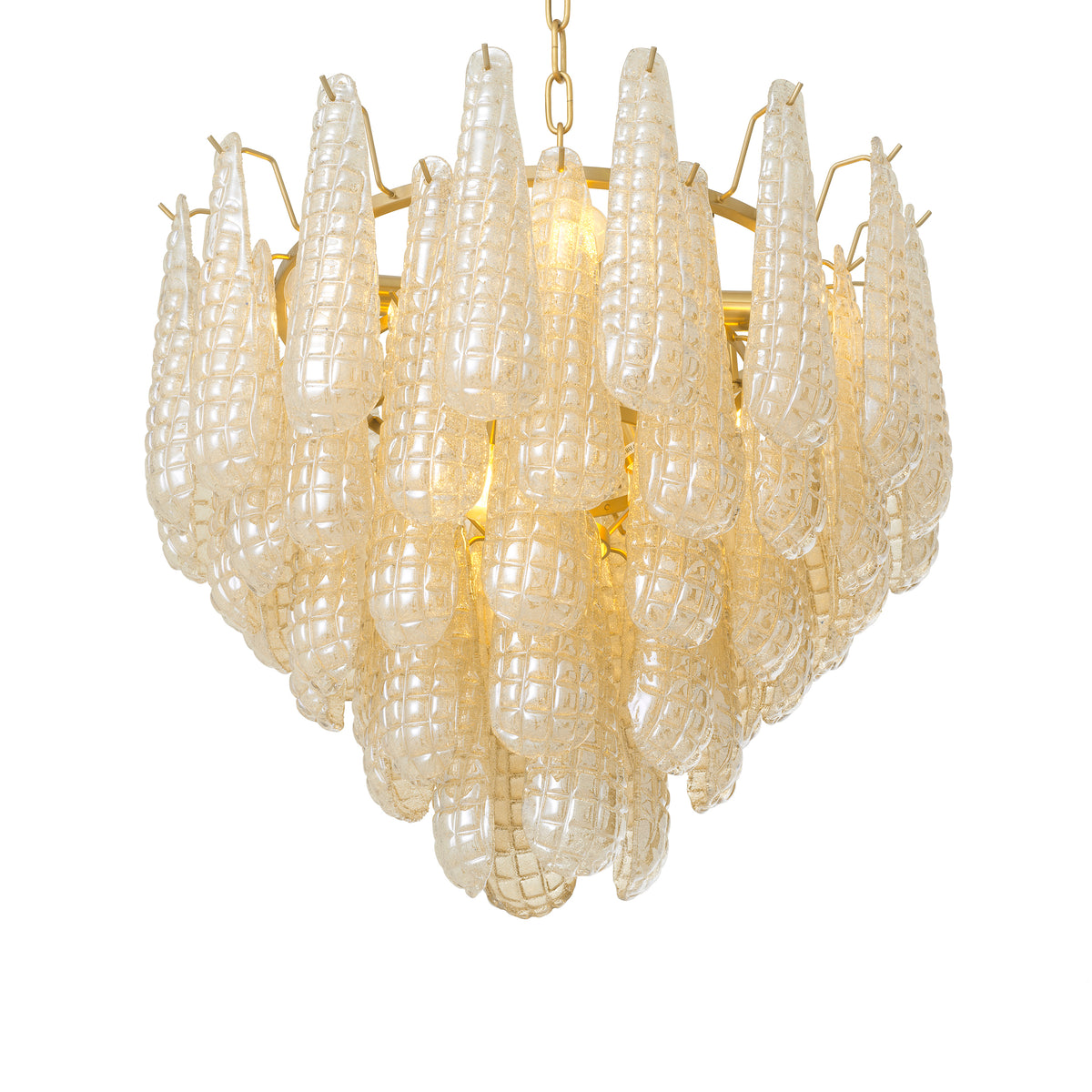Chandelier Chaves S champagne colored glass by Eichholtz