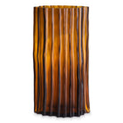 Vase Vivente L amber glass by Eichholtz