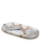 Tray Sonora Oval agate stone by Eichholtz