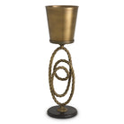 Wine Cooler Corwyn on stand antique brass finish by Eichholtz