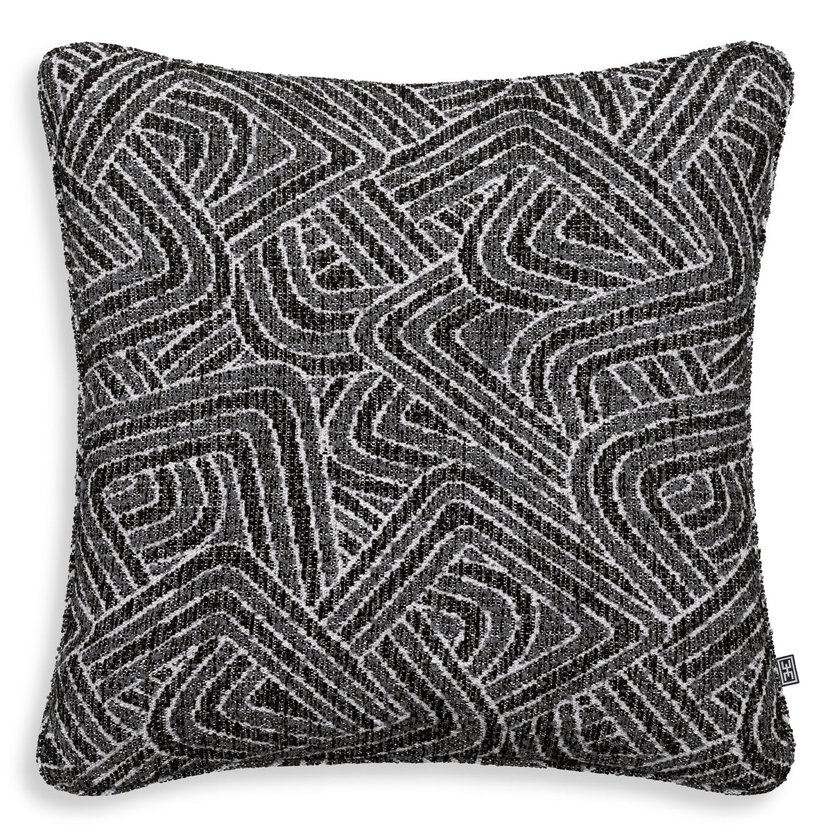 Cushion Camari L black by Eichholtz