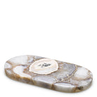 Tray Sonora Oval agate stone by Eichholtz