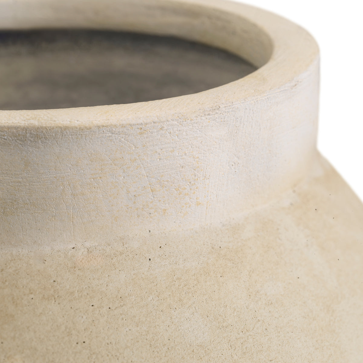 Vase Moon Jar sandstone finish L by Eichholtz