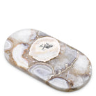 Tray Sonora Oval agate stone by Eichholtz
