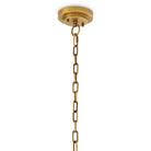 CDJ Chandelier Melbourne antique brass finish alabaster by Eichholtz