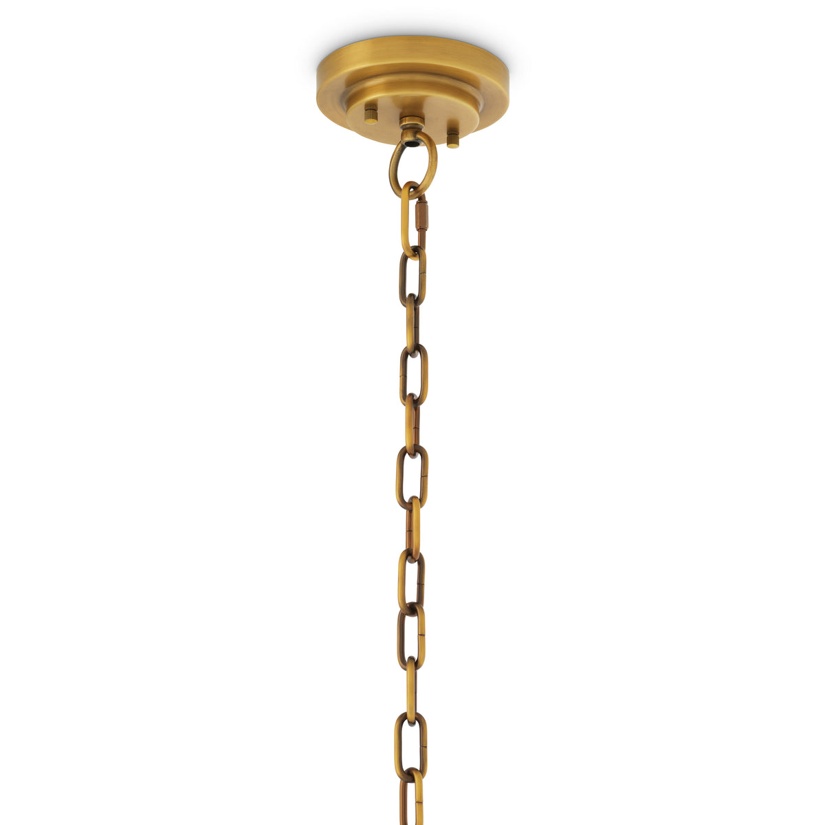 CDJ Chandelier Melbourne antique brass finish alabaster by Eichholtz
