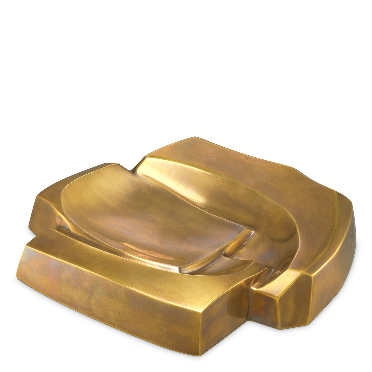 Bowl Ashcomb vintage brass finish by Eichholtz