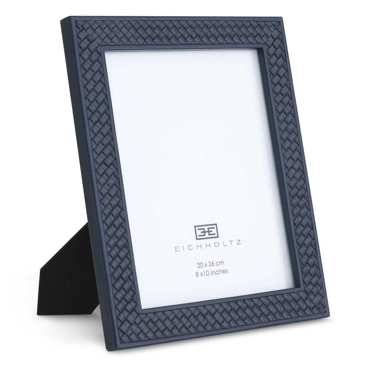 Picture Frame Nivo blue leather set of 2 by Eichholtz