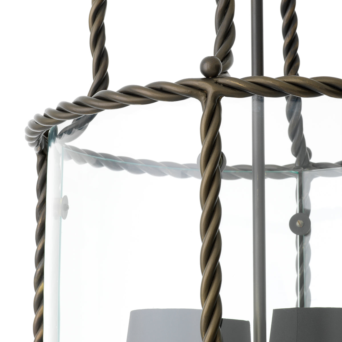 Pendant Preston bronze highlight finish incl black shades by Eichholtz