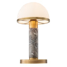 Table Lamp Ziegèl antique brass finish grey marble by Eichholtz