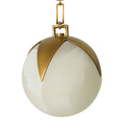 CDJ Chandelier Alesa S antique brass finish alabaster by Eichholtz
