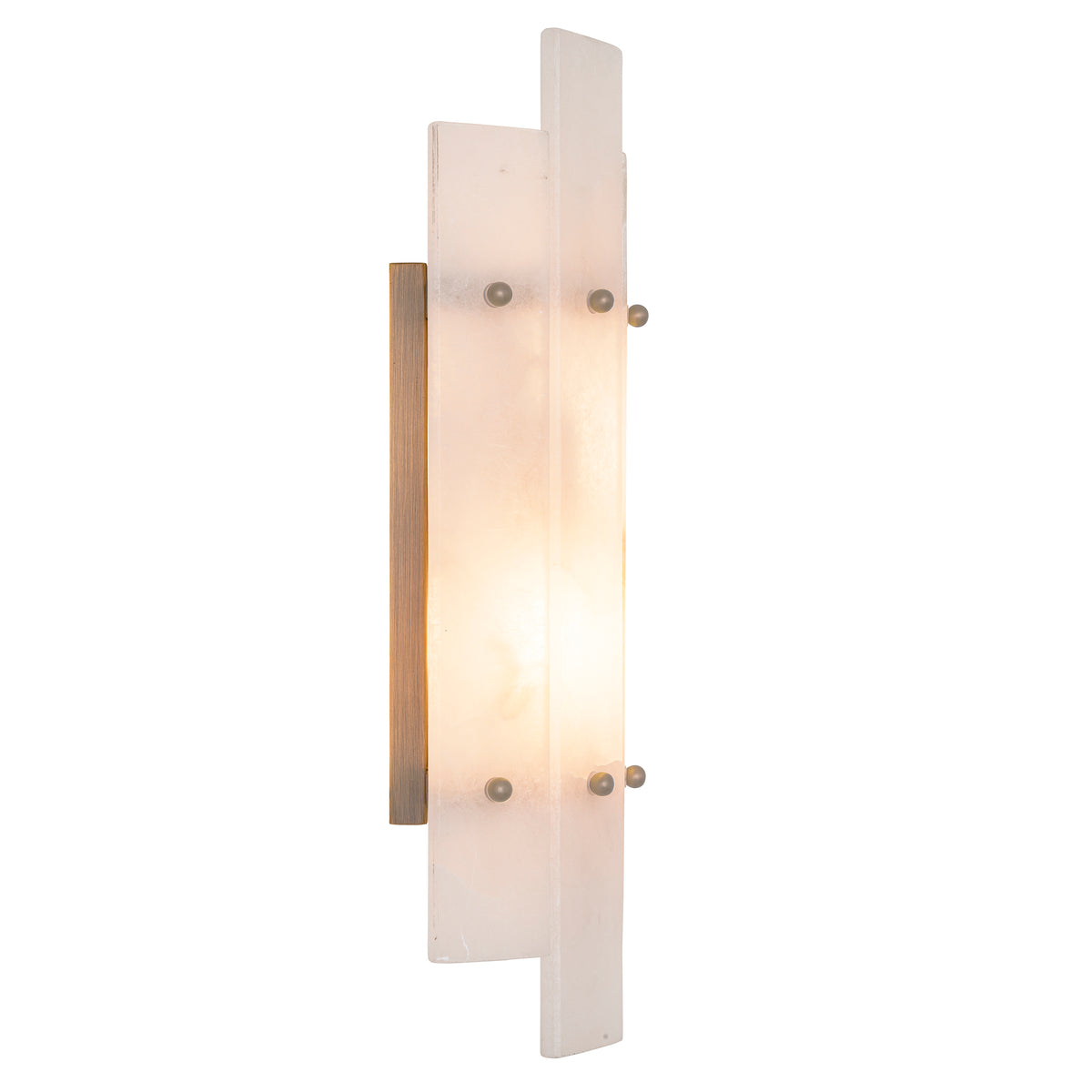 Wall Lamp Ruby antique brass finish alabaster by Eichholtz