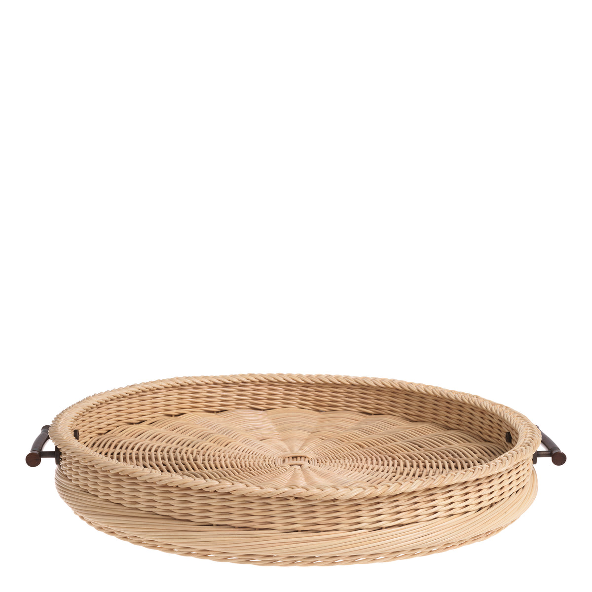 Tray Vimini S natural rattan by Eichholtz