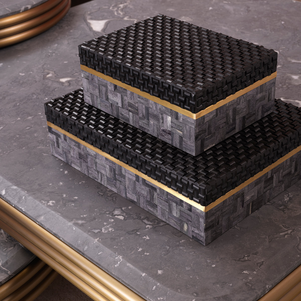Box Seaside L black grey by Eichholtz