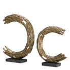 Object Elvaston antique brass finish set of 2 by Eichholtz