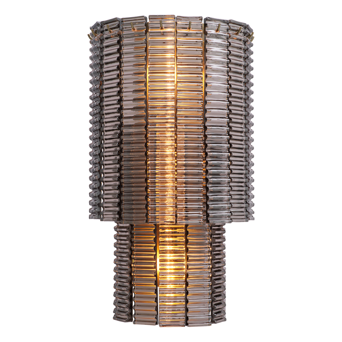 Wall Lamp Imperial brushed brass finish smoke glass by Eichholtz
