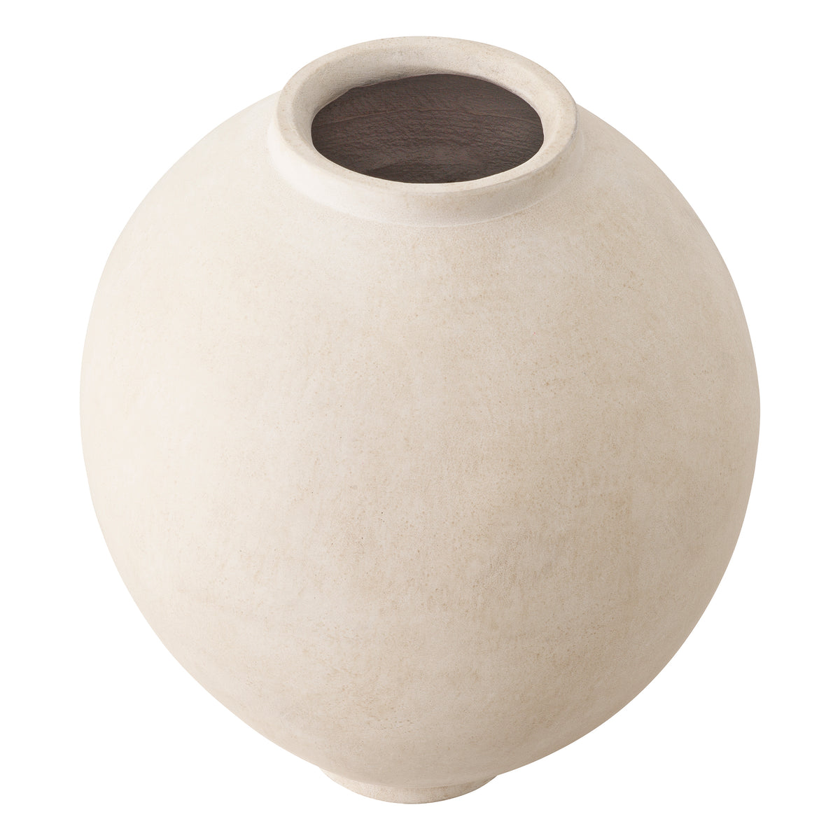 Vase Moon Jar sandstone finish M by Eichholtz