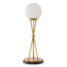 CDJ Table Lamp Izzy antique brass finish alabaster by Eichholtz
