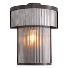 CDJ Wall Lamp Andromeda bronze highlight finish smoke glass by Eichholtz