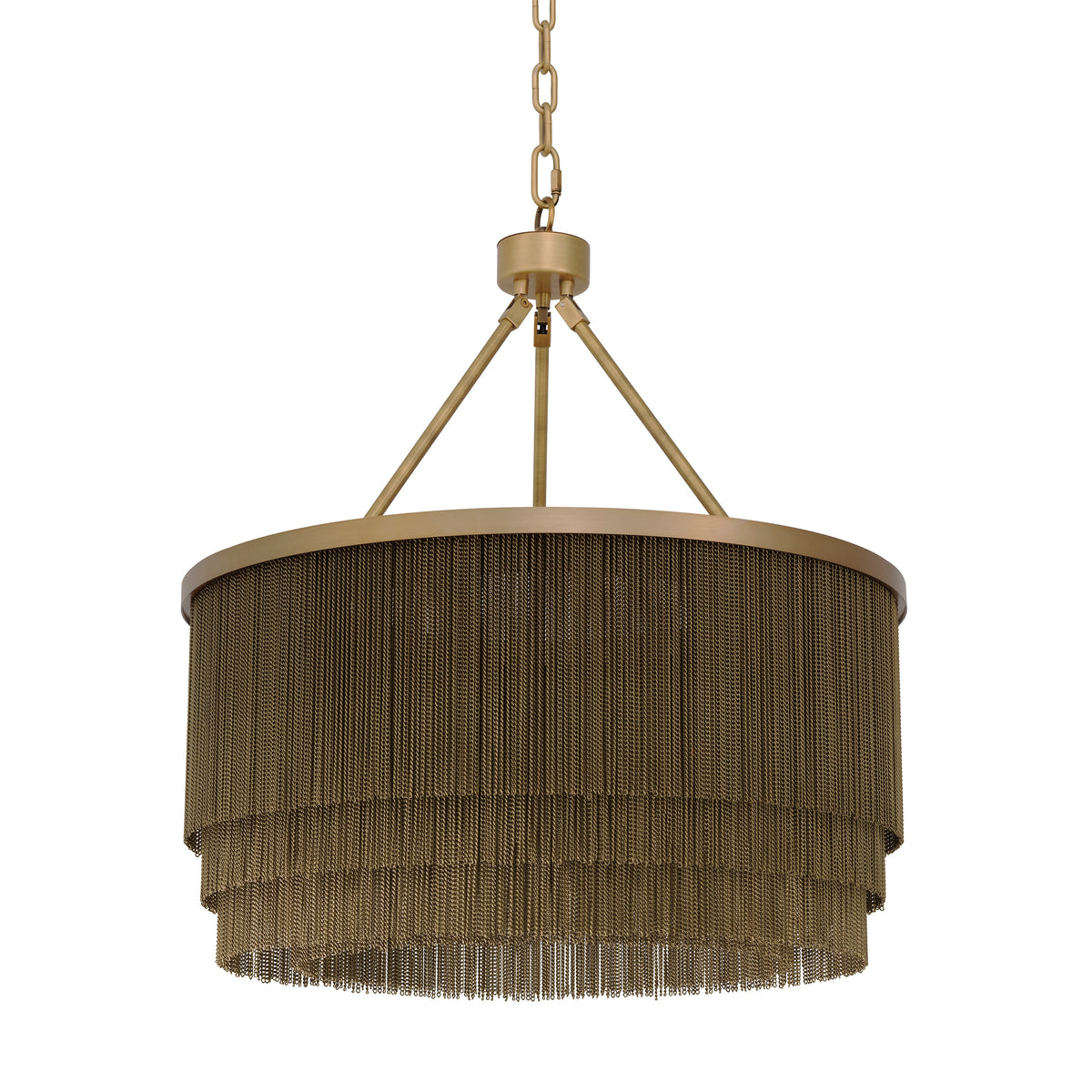 Chandelier Tissot S antique brass finish by Eichholtz