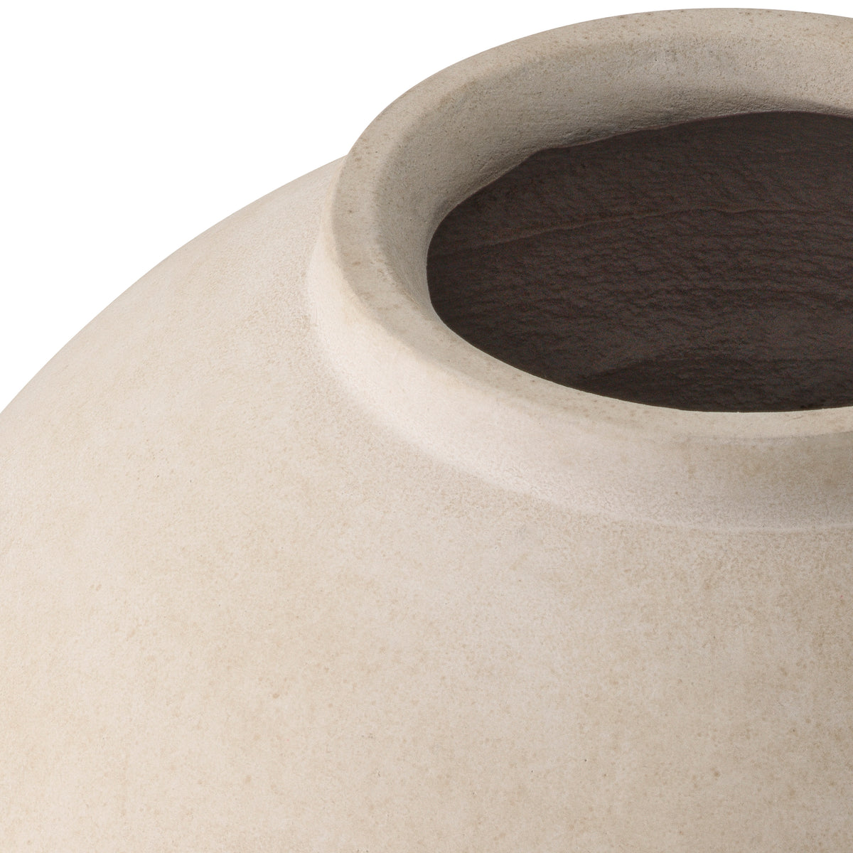 Vase Moon Jar sandstone finish M by Eichholtz