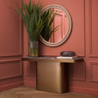 Mirror Bastioni leather look by Eichholtz