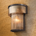 CDJ Wall Lamp Andromeda bronze highlight finish smoke glass by Eichholtz