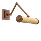 Wall Lamp Luca L rattan antique brass finish by Eichholtz