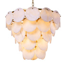 Chandelier Clementina antique brass finish alabaster by Eichholtz