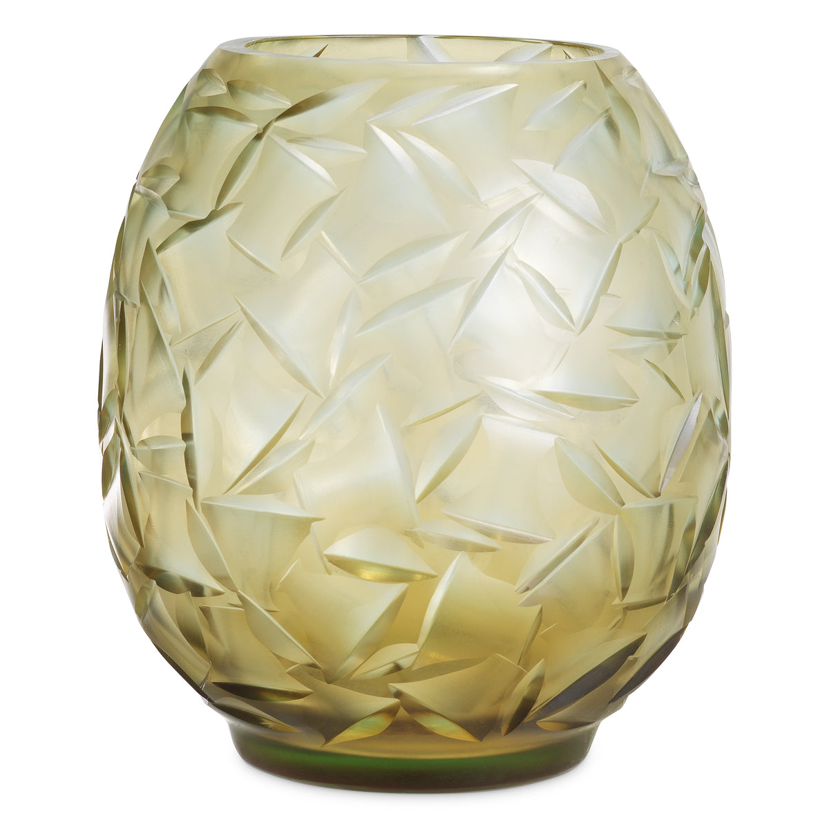 Vase Hadleigh champagne color glass by Eichholtz