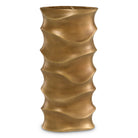 Vase Rapho vintage brass finish by Eichholtz