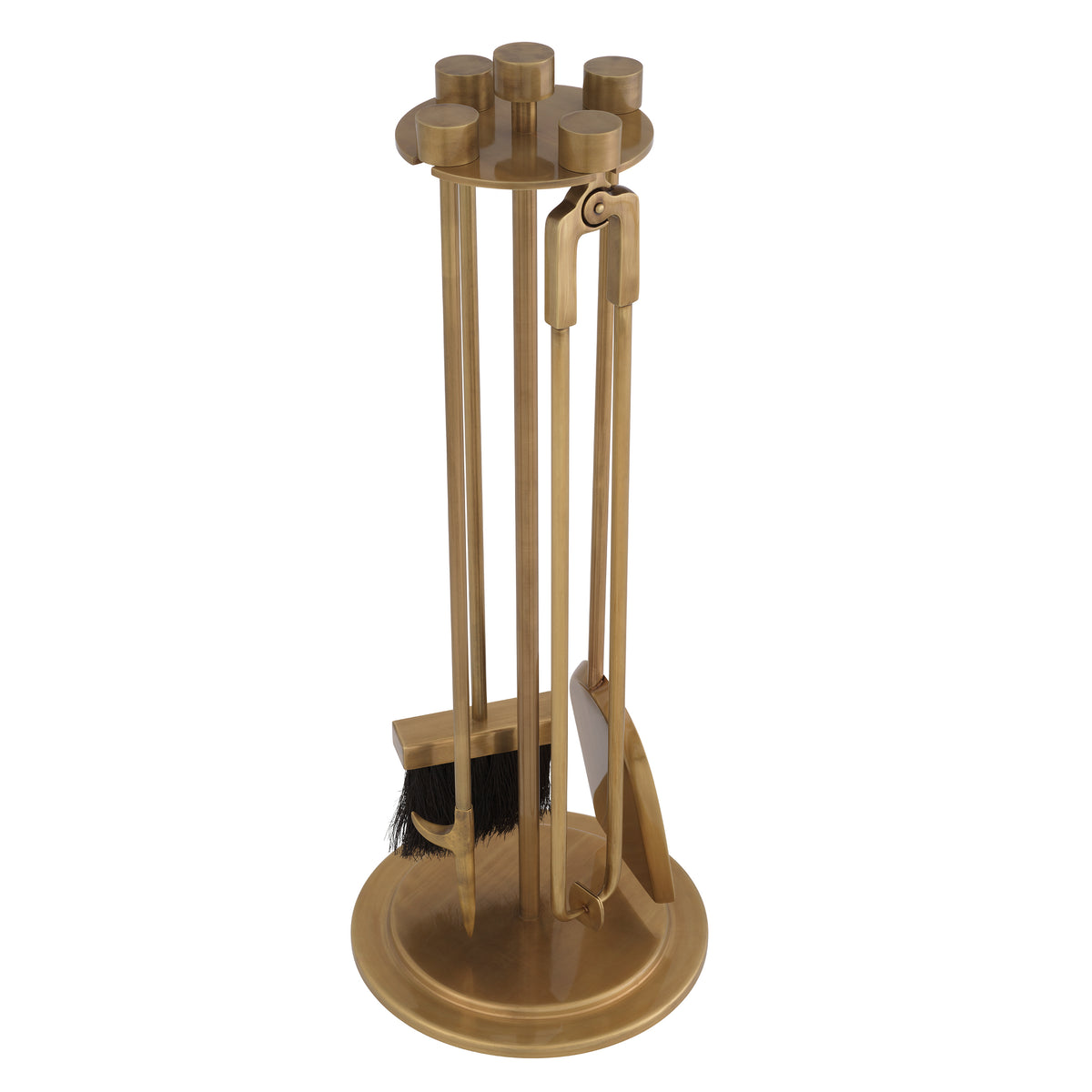 Fire Tools set Lara vintage brass finish by Eichholtz