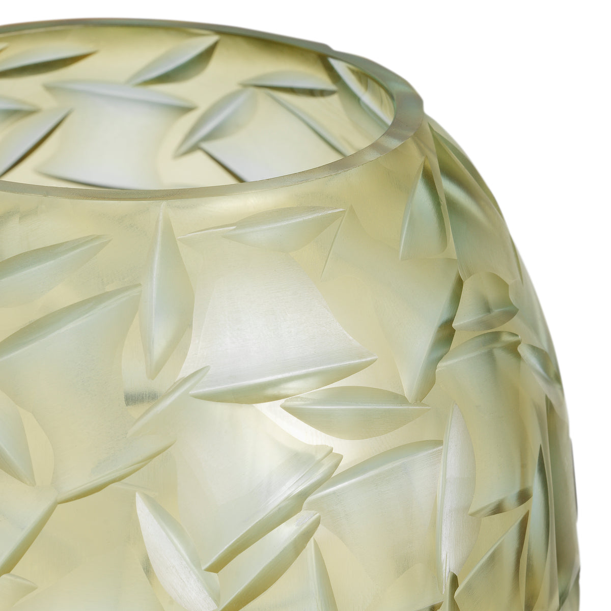 Vase Hadleigh champagne color glass by Eichholtz